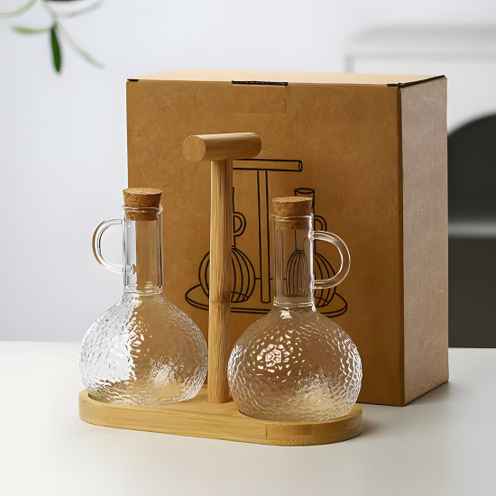 Glass Oil Dispenser - 2 Pcs